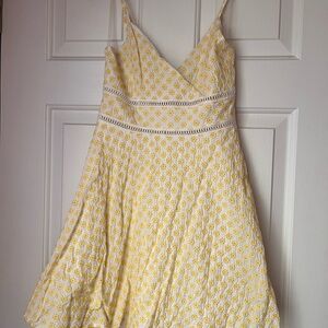 Yellow Floral Women's Dress